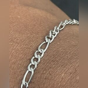 Stainless Steel Silver Adjustable Anklet